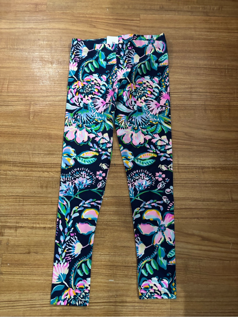 Lilly Pulitzer Navy Floral & Tropical Print Leggings
